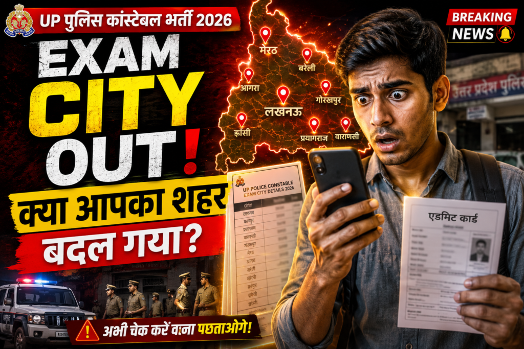 UP Police Constable Exam City Details 2026